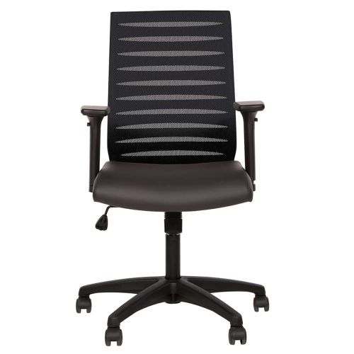 Ергономичен работен стол Xeon R, мрежа и дамаска, черна РР база, 2D подлакътници,черен — Joya.bg 1