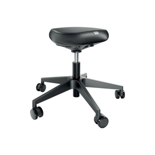 Ергономична табуретка Leitz Ergo Sitting Stool, с колелца, регулируема височина, черна 1
