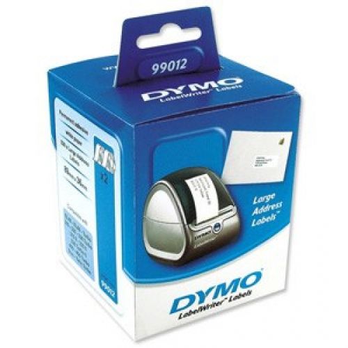 Eтикети на ролка DYMO за LabelWriter 99012 Mailing, 89 х 36 мм, бели, 2 х 260 бр./ролка в кутия — Joya.bg