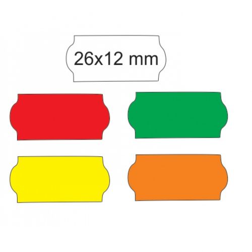 Етикети за маркиращи клещи Markin, бели, 26х12 мм, ролка 1500 бр. — Joya.bg