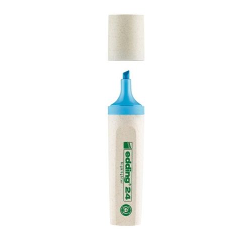Текстмаркер edding 24 EcoLine, скосен връх 2-5 мм, син