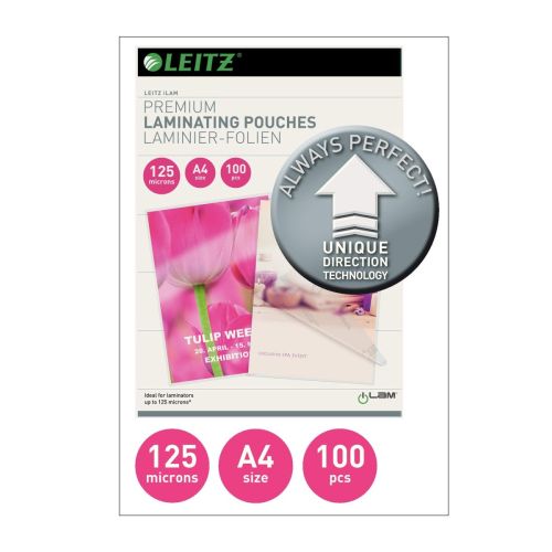 Фолио за ламиниране LEITZ UDT А4, 216x303 мм, 2х125 mic, кутия 100 л.