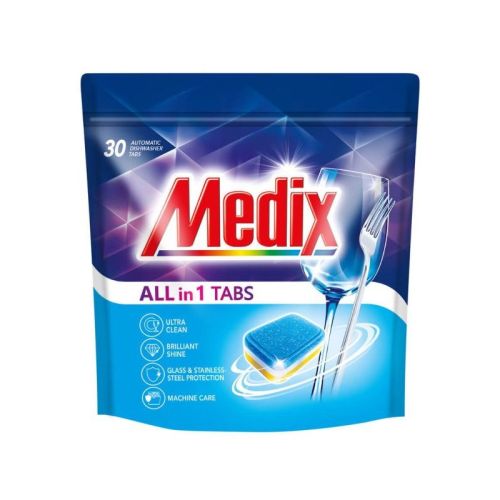 Таблетки за съдомиялна машина Medix All in 1, 30 бр.