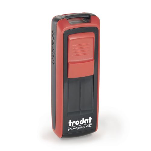 Печат Trodat Printy 9512, джобен, правоъгълен, 47х18 мм, син тампон