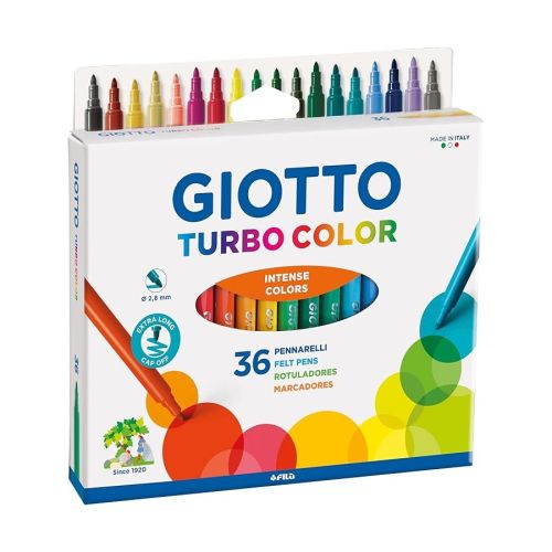 Флумастери GIOTTO Turbo Color, връх 2.8 мм, 36 цвята 4