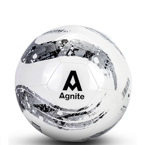 Футболна топка Deli Agnite F1234, размер 5, TPU, бяло и сиво, шита, ненапомпана — Joya.bg 1