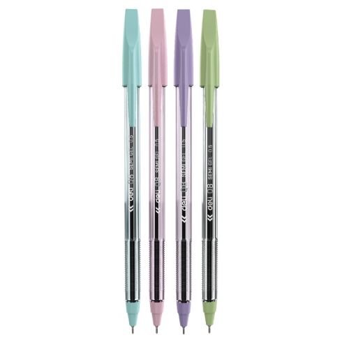 Гелова химикалка Deli think EQ8-C, иглен връх 0.5 мм, синя — Joya.bg 1