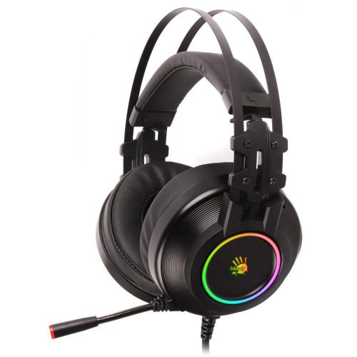 Геймърски слушалки A4TECH Bloody G528C, с микрофон, 7.1 Virtual Sound, USB, кабел 2 м, черни