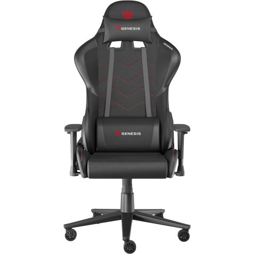 Геймърски стол Genesis Nitro 550 G2, еко кожа, PP база, регулируеми подлакътници, черен — Joya.bg 1