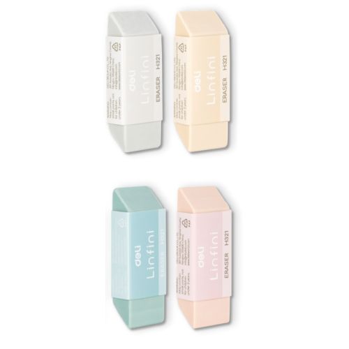 Гума за молив Deli Linfini EH321, 54х20х10.5 мм, цветна — Joya.bg 1