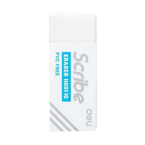 Гума за молив Deli Scribe EH00110, 42х17х10 мм, бяла — Joya.bg 1