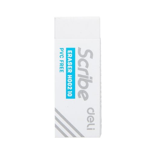 Гума за молив Deli Scribe EH00210, 54х20х10 мм, бяла — Joya.bg 1