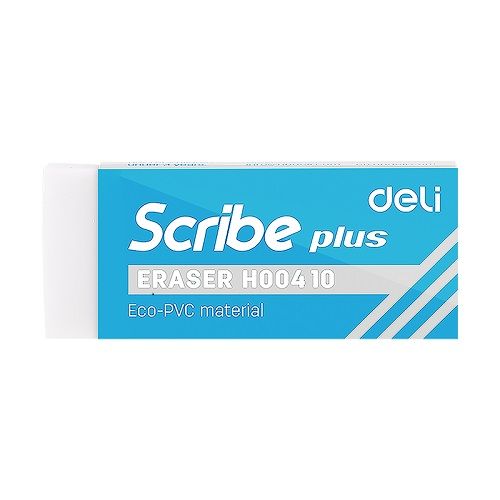 Гума за молив Deli Scribe Plus EH00410, 60х24х12 мм, бяла — Joya.bg 1