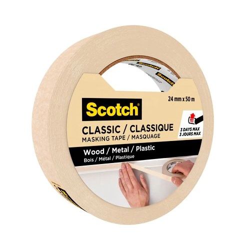 Хартиена лента Scotch Classic 2450, 24 мм x 50 м, самозалепваща, бежова — Joya.bg 1