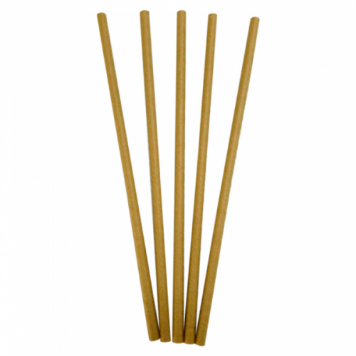 Хартиена сламка Plastic, ЕКО крафт, Ф 0.6/21 см, 250 бр. — Joya.bg