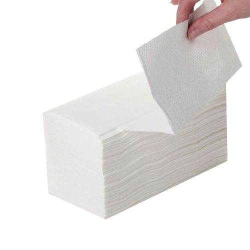 Хартиени кърпи за ръце Alvesta, V сгъвка, 21х20 см, 2 пласта, бели 200 къса