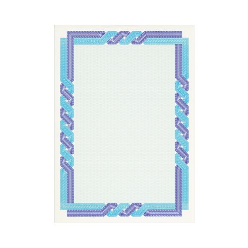 Хартия с воден знак DECAdry, за сертификати, тъмносиня, 115 г, 25 л.