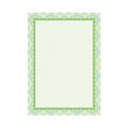 Хартия с воден знак DECAdry, за сертификати, зелена, 115 г, 25 л.