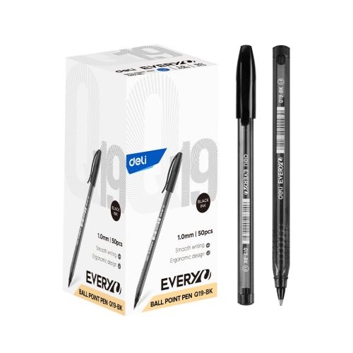 Химикалка Deli EveryU EQ19-BK, 1 мм, черна 1