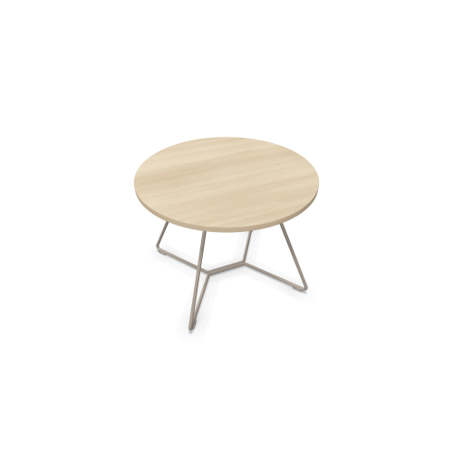 Холна маса Tilkka, метална база, бежова, плот D600х450 мм, ПДЧ 18 мм, акация — Joya.bg 1