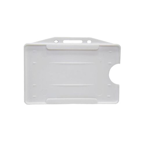 Хоризонтален бадж-панел, PVC, 85x55 мм, бял