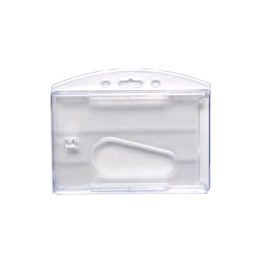 Хоризонтален бадж-панел, PVC, 85x55 мм, двулицев, прозрачен — Joya.bg