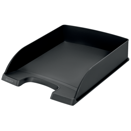 Хоризонтална поставка LEITZ Plus, Polystyrene, кристална, черна 1