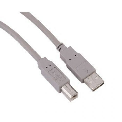 Кабел за принтер HAMA 200902, USB 2.0, USB-A Plug(м) към USB-B Plug(м), 5 м, сив — Joya.bg 1