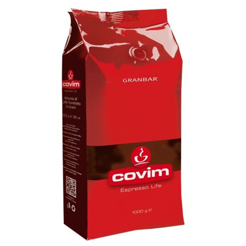 Кафе Covim Granbar 15 % Арабика, 85 % Робуста,на зърна, пакет 1 кг — Joya.bg
