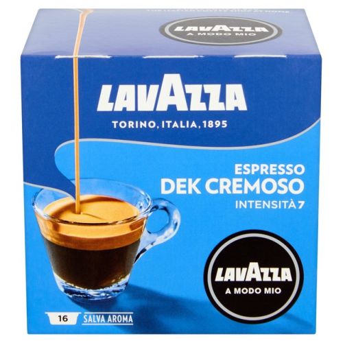Кафе Lavazza A Modo Mio DEK CREMOSO, капсули, безкофеиново, кутия 16 бр. х 7.5 г — Joya.bg 1