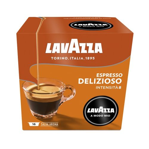 Кафе Lavazza A Modo Mio DELISIOZO, капсули, кутия 16 бр. х 7.5 г — Joya.bg