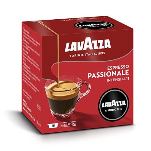 Кафе Lavazza A Modo Mio PASSIONALE, капсули, кутия 16 бр. х 7.5 г — Joya.bg
