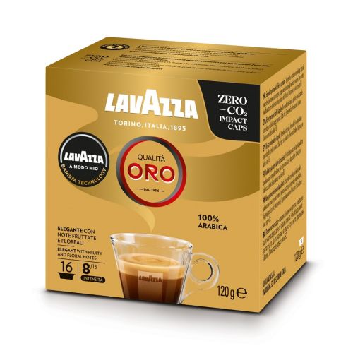 Кафе Lavazza A Modo Mio Qualita ORO, капсули, кутия 16 бр. х 7.5 г — Joya.bg