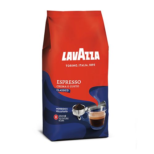 Кафе Lavazza CREMA E GUSTO CLASSICO, на зърна, пакет 1 кг — Joya.bg