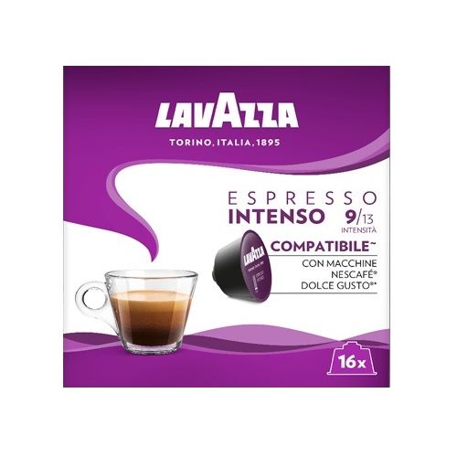 Кафе Lavazza Espresso INTENSO compatible, капсули съвместими с машини Dolce Gusto, кутия 16 бр. — Joya.bg