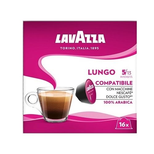 Кафе Lavazza LUNGO compatible, капсули съвместими с машини Dolce Gusto, кутия 16 бр. — Joya.bg