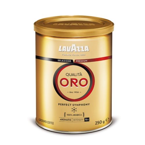 Кафе Lavazza Qualita ORO, мляно, метална кутия 250 г — Joya.bg
