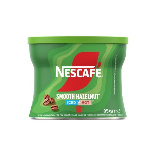 Кафе Nescafe Smooth Hazelnut разтворимо, метална кутия, с вкус лешник 95г 