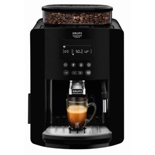 Кафеавтомат KRUPS Espresso Arabica, EA817010 за еспресо и капучино, 1450 W, 1700 мл, черен — Joya.bg 1