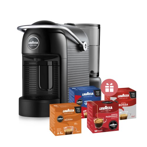 Кафемашина Lavazza Jolie EVO A Modo Mio, черна + подарък 64 капсули
