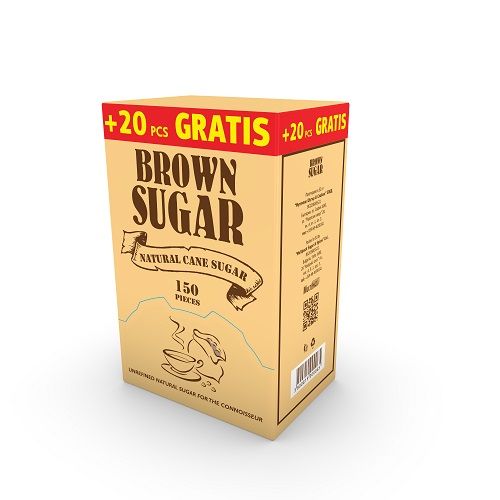 Кафява захар, в пакетче, 150 бр. х 4 г — Joya.bg 1