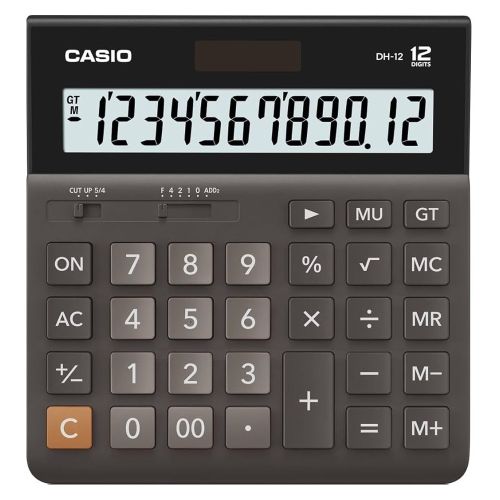 Калкулатор CASIO DH-12 BK, настолен, 12 dgt, 150х159х29 мм, черен 1