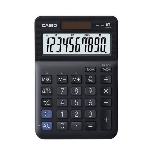 Калкулатор CASIO MS-10F, настолен, 10 dgt, 148.5x101x27.6 мм, черен — Joya.bg 1