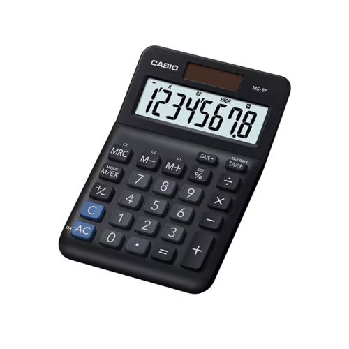 Калкулатор CASIO MS-8F, настолен, 8 dgt, 148.5x101x27.6 мм, черен 1
