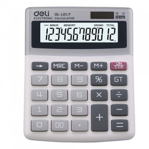 Калкулатор Deli Easy E1217, настолен, 12 dgt, 133.5x106x33.2 мм, бял — Joya.bg 1