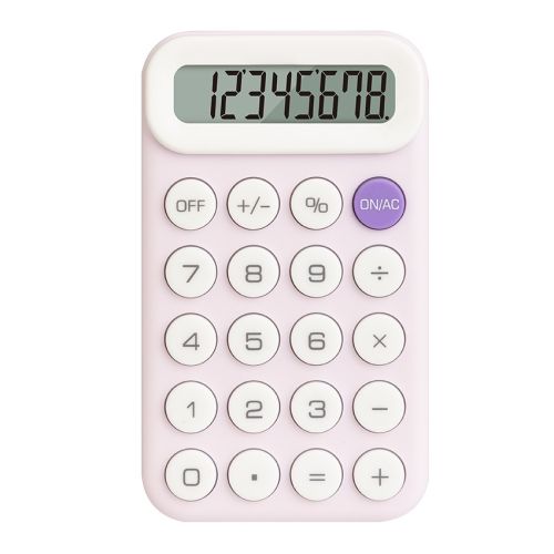 Калкулатор Deli EM10, джобен, 8 dgt, 110х64х13.5 мм, розов — Joya.bg 1