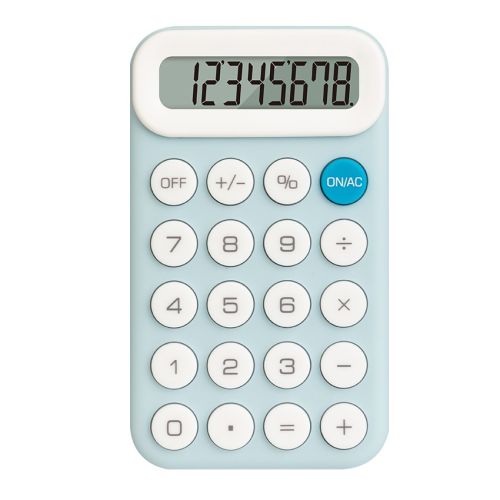 Калкулатор Deli EM10, джобен, 8 dgt, 110х64х13.5 мм, син — Joya.bg 1