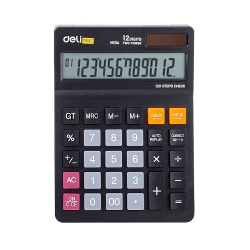 Калкулатор Deli Smart EM01420, настолен, 12 dgt, 179х126х28.5 мм, черен — Joya.bg 1