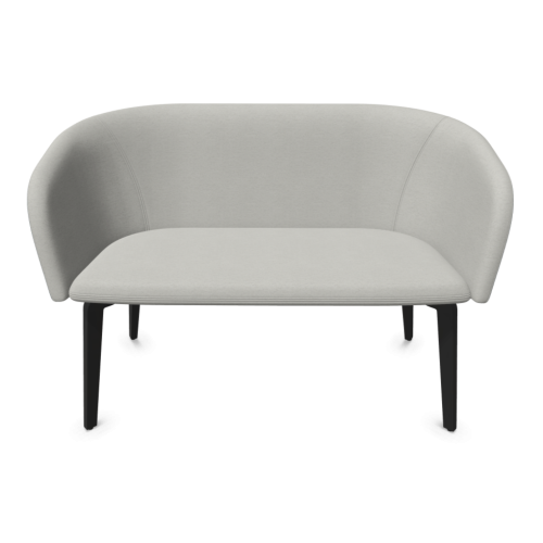 Канапе Naudu, двуместно, 4L букова основа, черна, дамаска Boogie(2) BO02/BO153, сива и синя 1