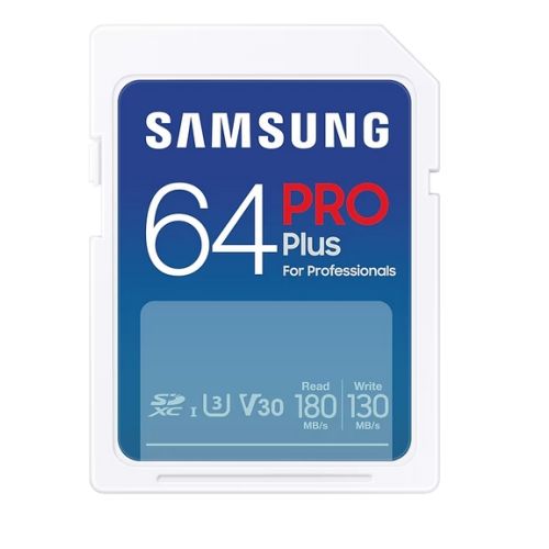 Карта памет Samsung PRO Plus, 64GB, SD, UHS-I, U3, V30 1
